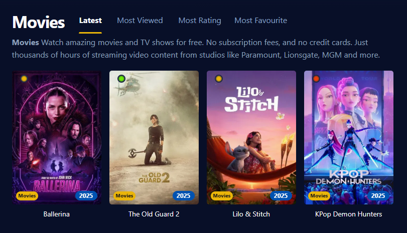 Display of the Putlocker look